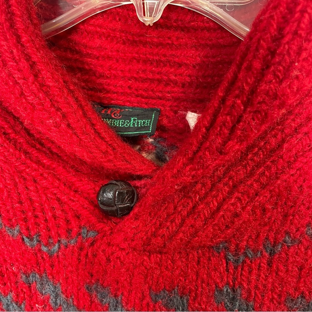 Abercrombie and Fitch Pullover Warm‎ Wool Sweater Size L/M Cabin Ski Cozy - Picture 9 of 11